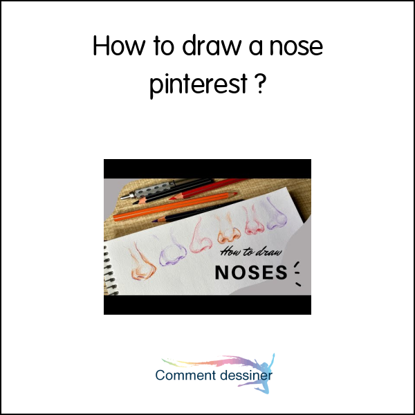 How to draw a nose pinterest